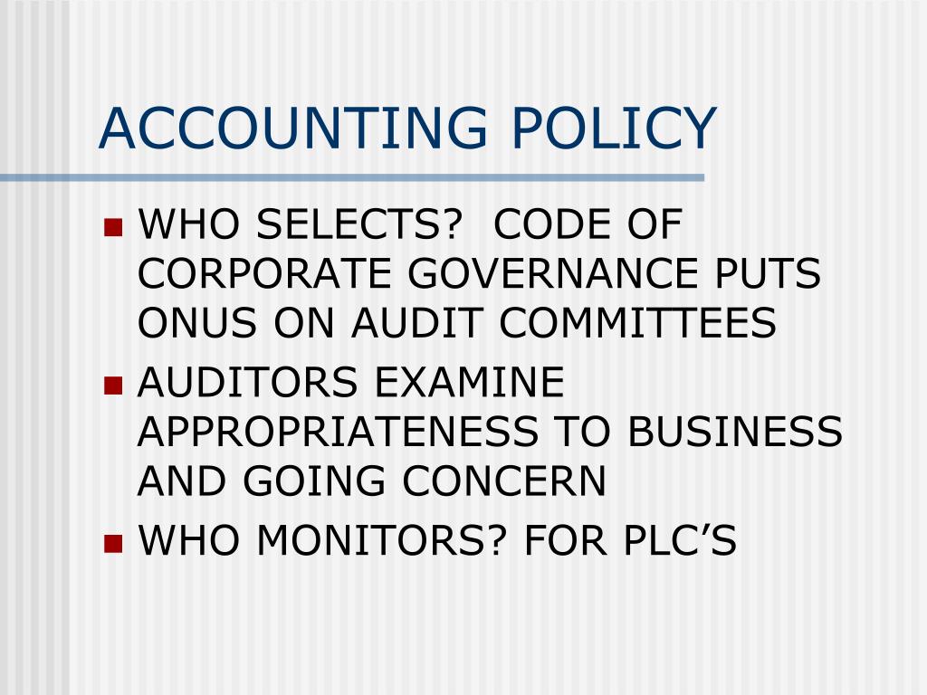 PPT - ACCOUNTING POLICY PowerPoint Presentation, free download - ID:7082958