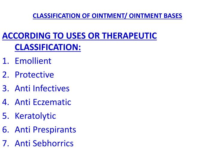 PPT OINTMENTS MS. WAJIHA IFFAT PowerPoint Presentation ID7083213