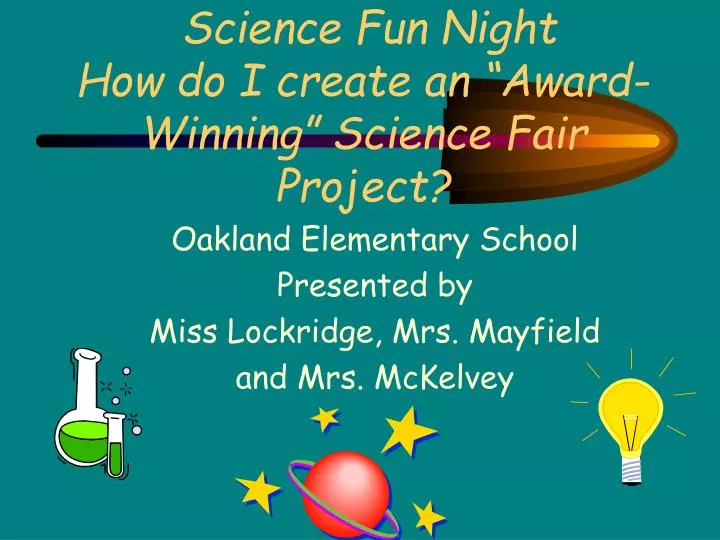 science fair project powerpoint