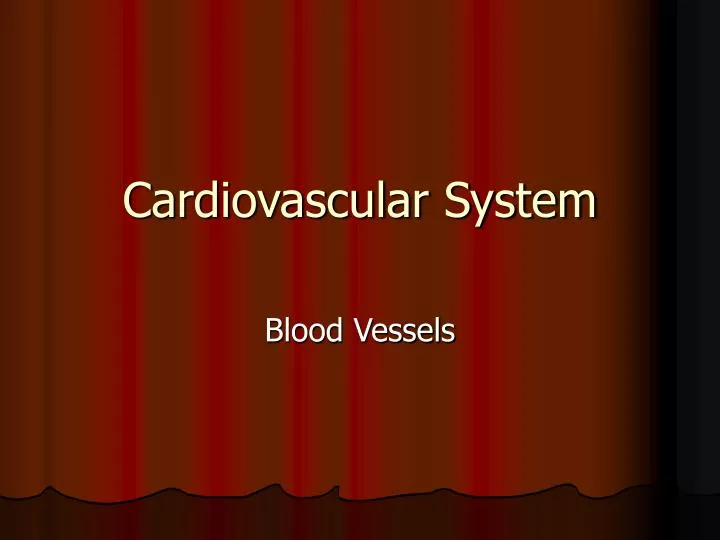 PPT - Cardiovascular System PowerPoint Presentation, Free Download - ID ...