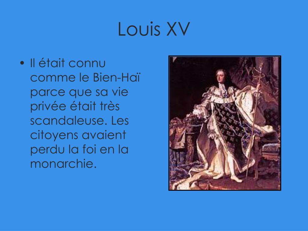 PPT Louis XV et Louis XVI PowerPoint Presentation, free download ID