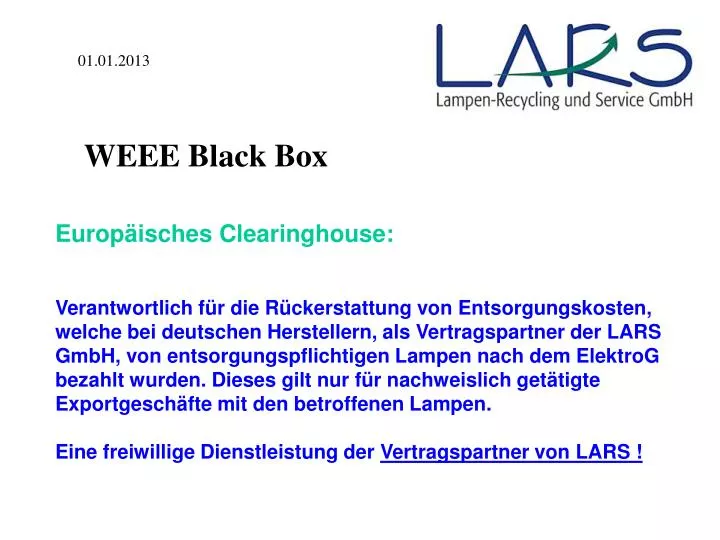 PPT Europ isches Clearinghouse PowerPoint Presentation Free 