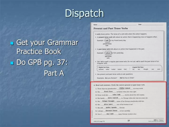dispatch n.