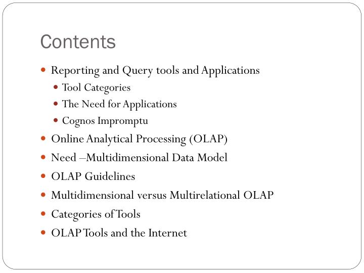 ppt cs2032 data warehousing and data mining powerpoint olap tools