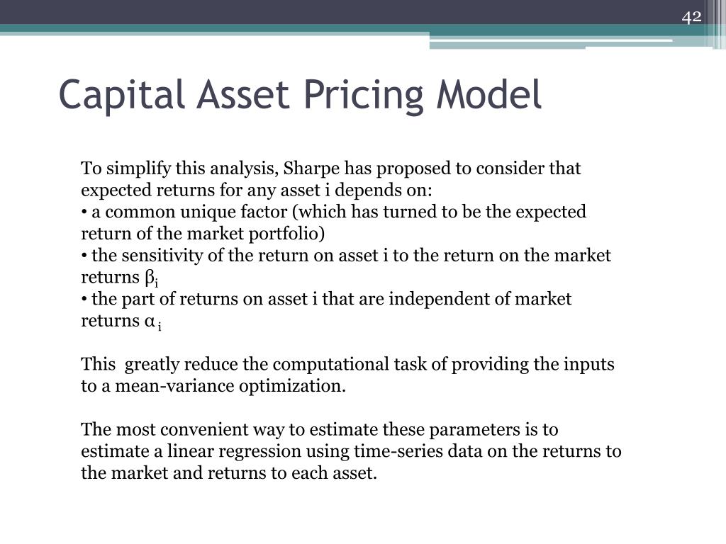 importance of capital asset pricing model importance of capital asset pricing model