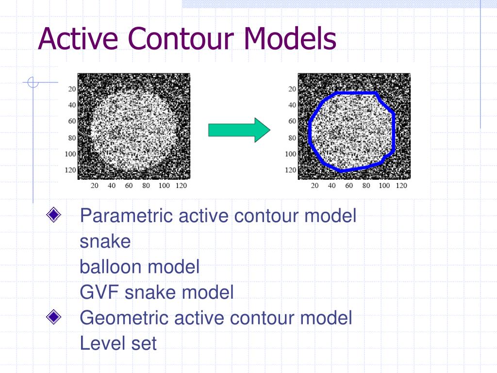 Активные контуры. Active Contour model, ACM. Етод модели активного контура (Active Contour model, ACM). Активный контур. Hybrid Active Contours.