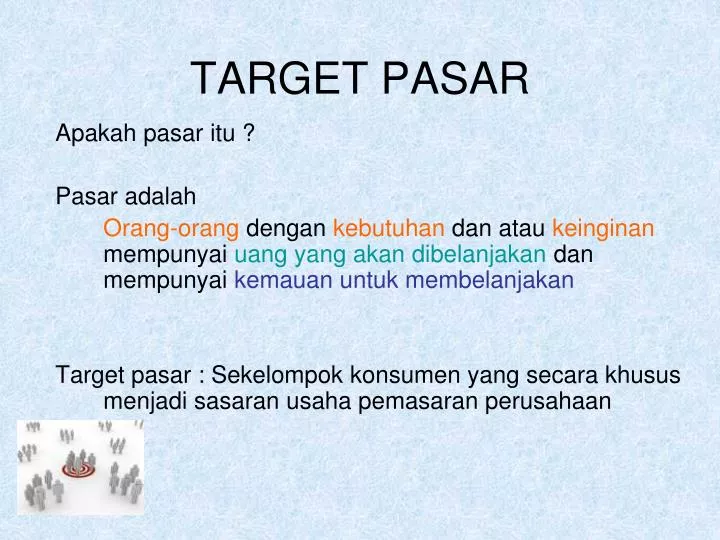 Ppt Target Pasar Powerpoint Presentation Free Download Id 7086583