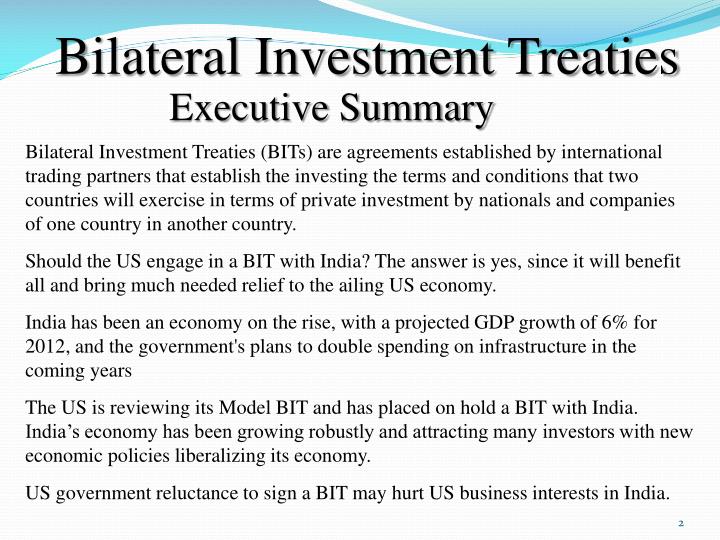 PPT Bilateral Investment Treaties PowerPoint
