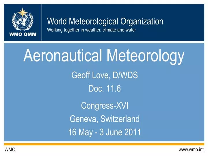 PPT - Aeronautical Meteorology PowerPoint Presentation, free download ...