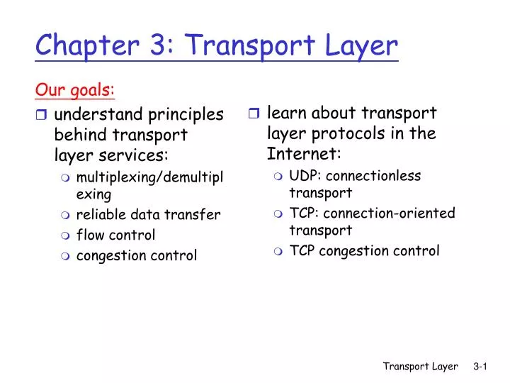chapter 3 transport layer n.