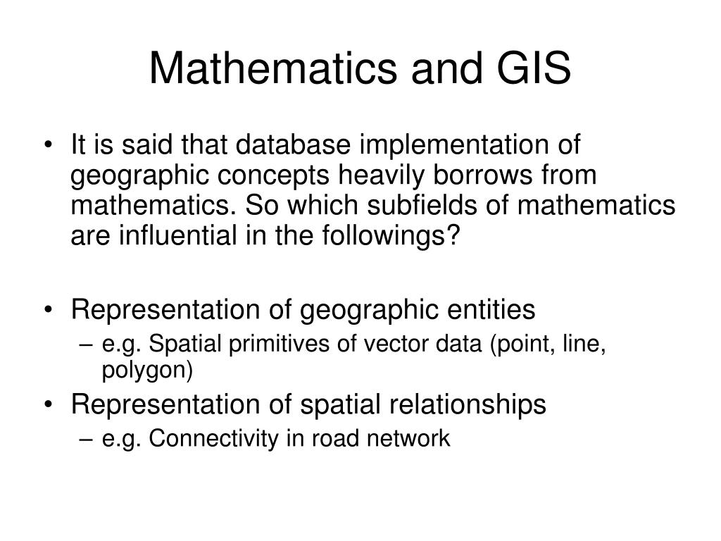 PPT - Representation of geographic concepts PowerPoint Presentation ...