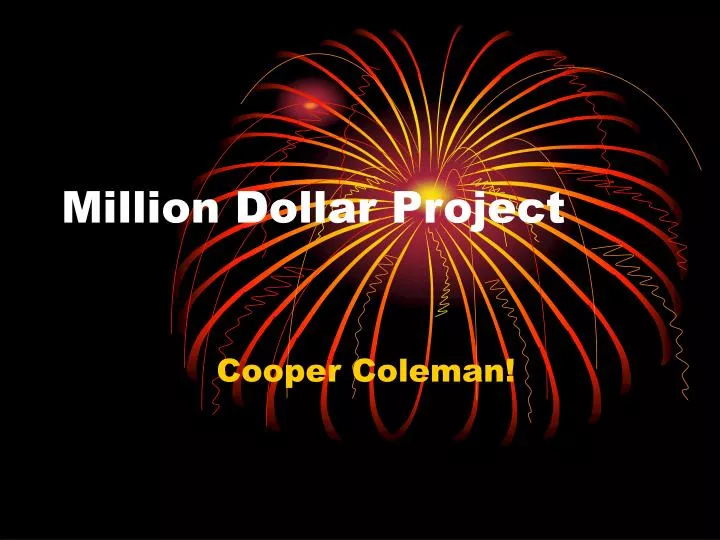 million dollar project n.
