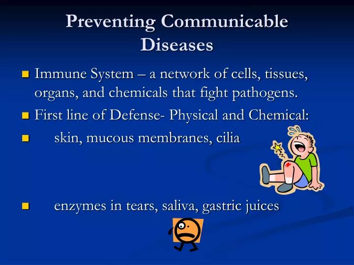 PPT - Preventing Communicable Diseases PowerPoint ...