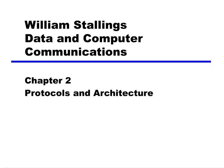 william stallings data and computer communications n.