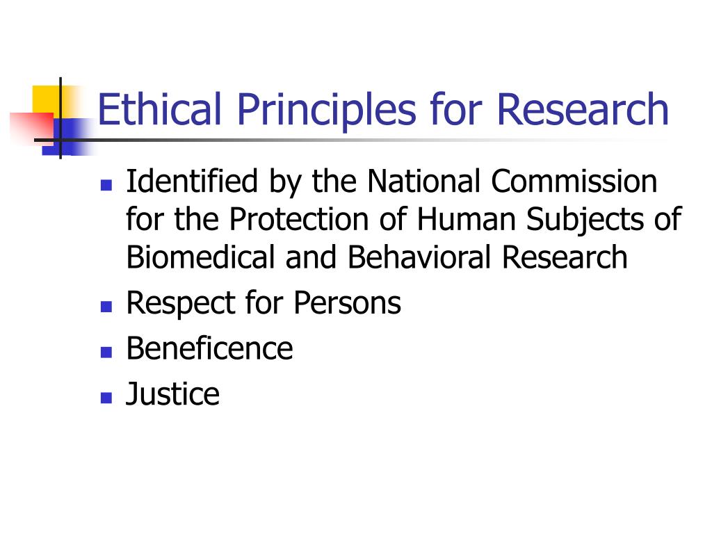 research paper on ethical principles