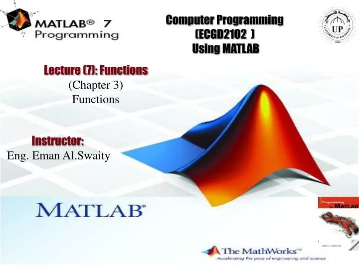 PPT - Computer Programming (ECGD2102 ) Using MATLAB PowerPoint ...