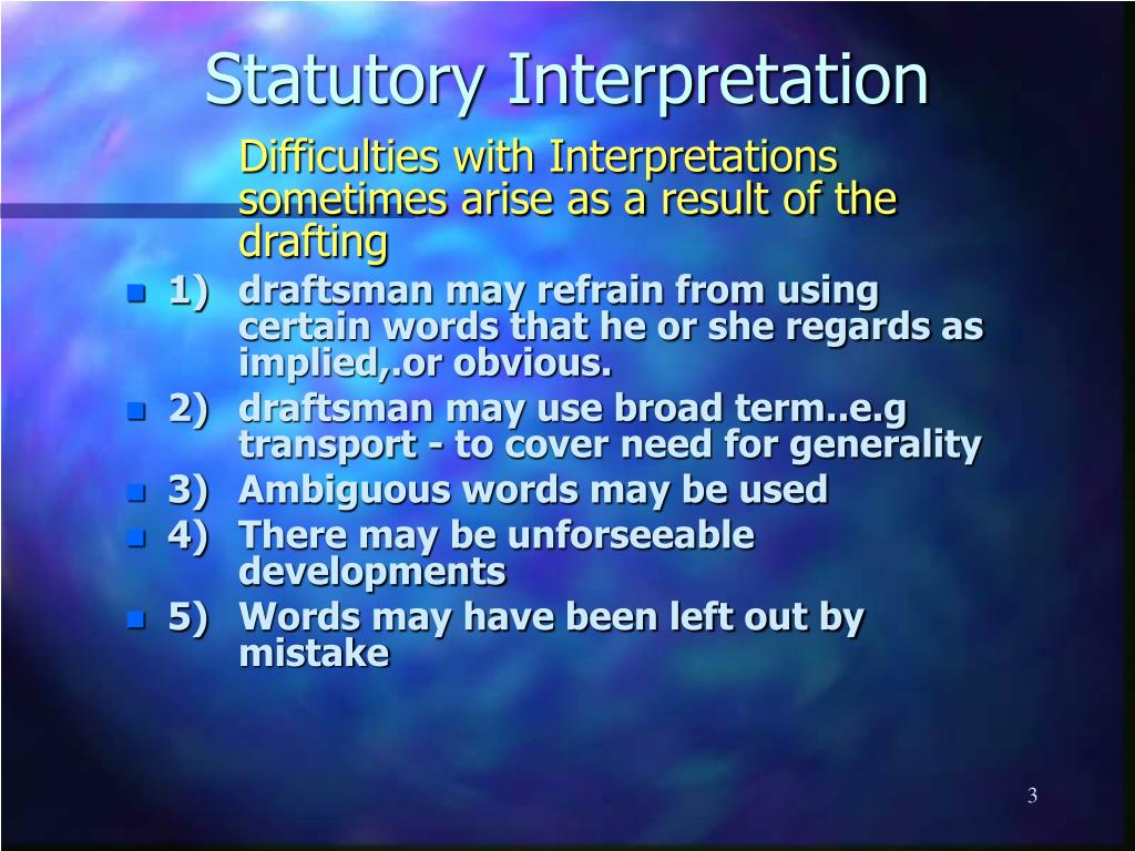 statutory interpretation essay example