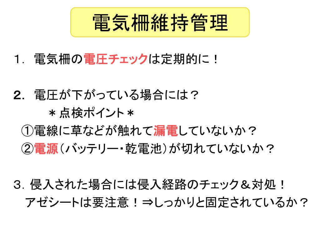 Ppt ハクビシン タヌキ用電気柵 畑を守ろう Powerpoint Presentation Id Ppt ハクビシン タヌキ用電気柵 畑を守ろう Powerpoint Presentation Id