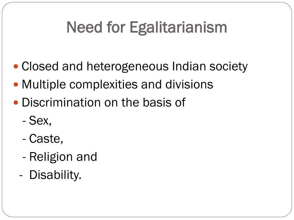 PPT - Egalitarianism PowerPoint Presentation, free download - ID:7100542
