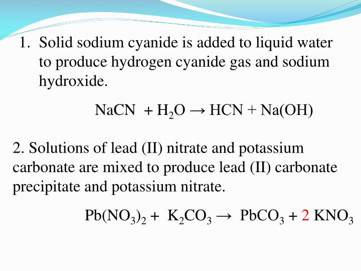 which combination will produce a precipitate which combination will produce a precipitate