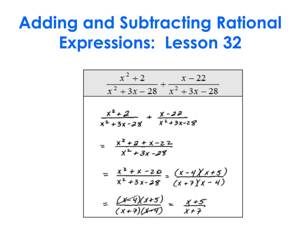 ppt-adding-and-subtracting-rational-expressions-lesson-32-powerpoint