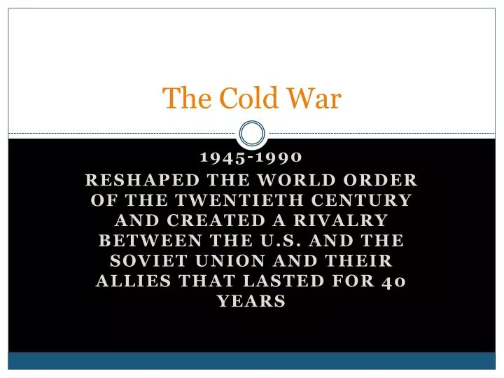 the cold war n.