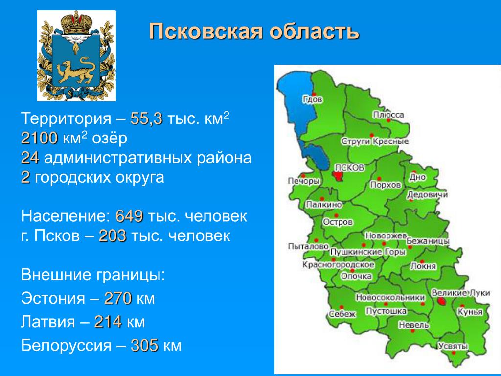 Прирост населения псковской области