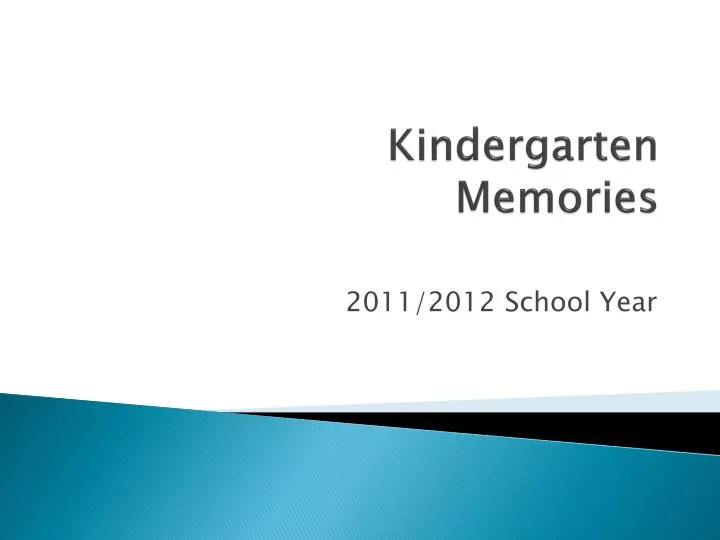 kindergarten memories n.
