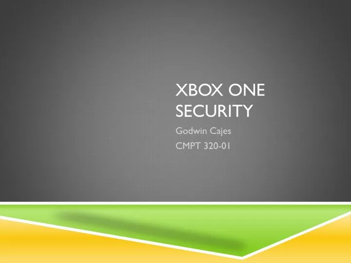 PPT Xbox one Security PowerPoint Presentation, free download ID7105452