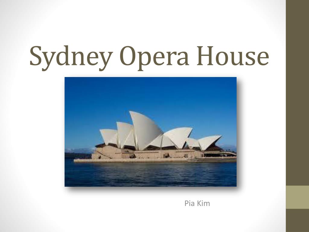 presentation about sydney opera house