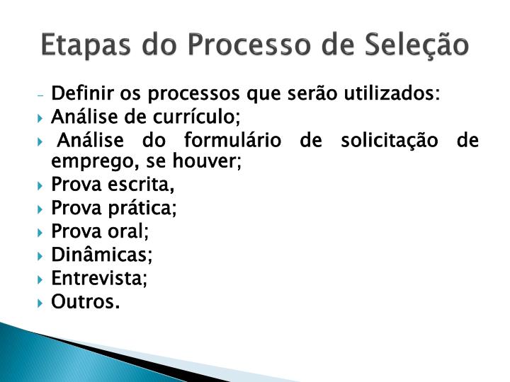 PPT - Recrutamento e Seleção de Pessoal PowerPoint Presentation - ID ...