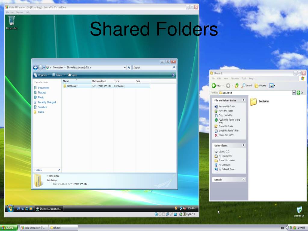virtualbox shared folders permissions