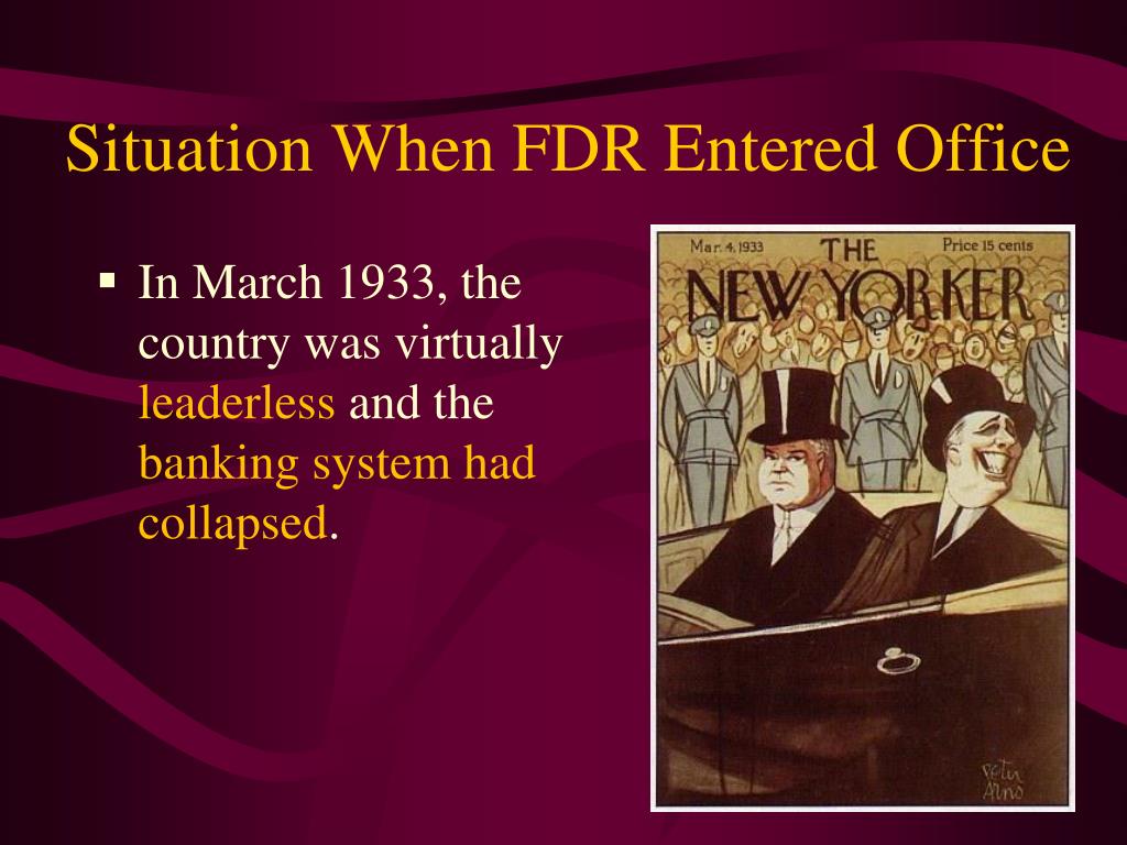 Fdr Action PPT - Franklin D. Roosevelt and the New Deal PowerPoint Presentation ...