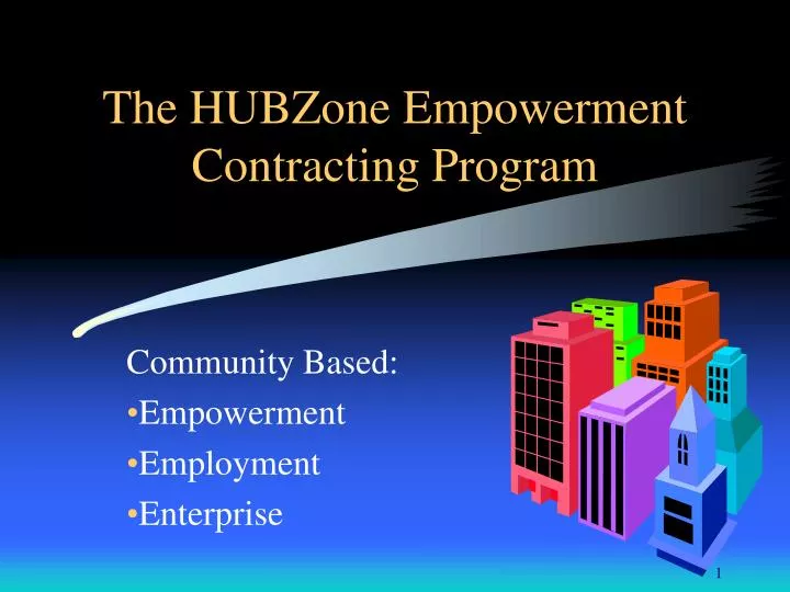 the hubzone empowerment contracting program n.