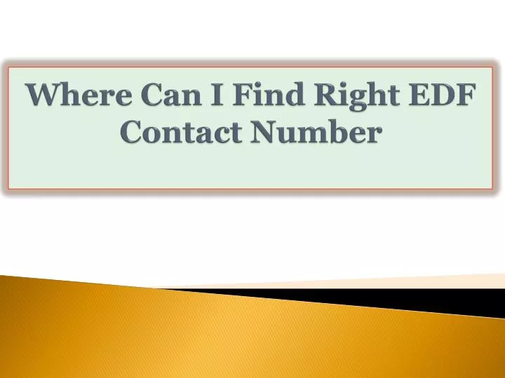 where can i find right edf contact number n.