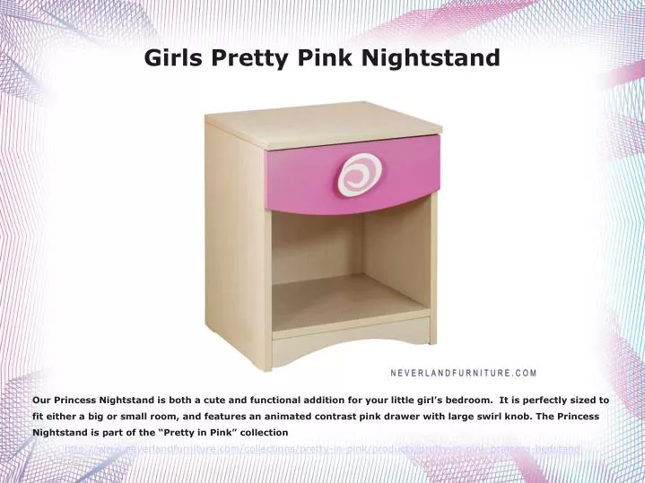 Ppt Girls Pretty Pink Night Stand Buy It At Neverland Furniture