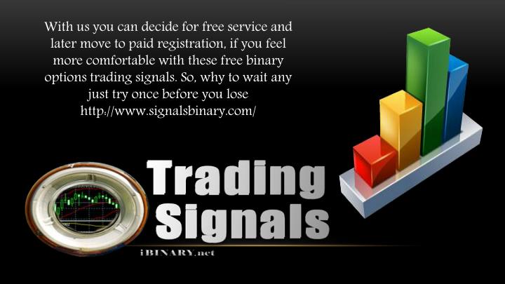 Paid trading signals