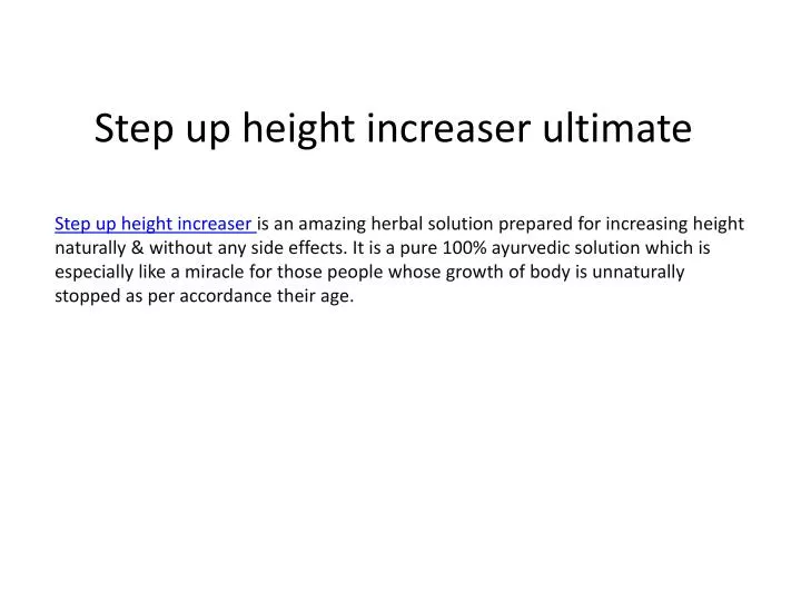 step up height increaser ultimate n.