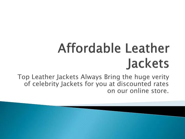 affordable leather jackets n.