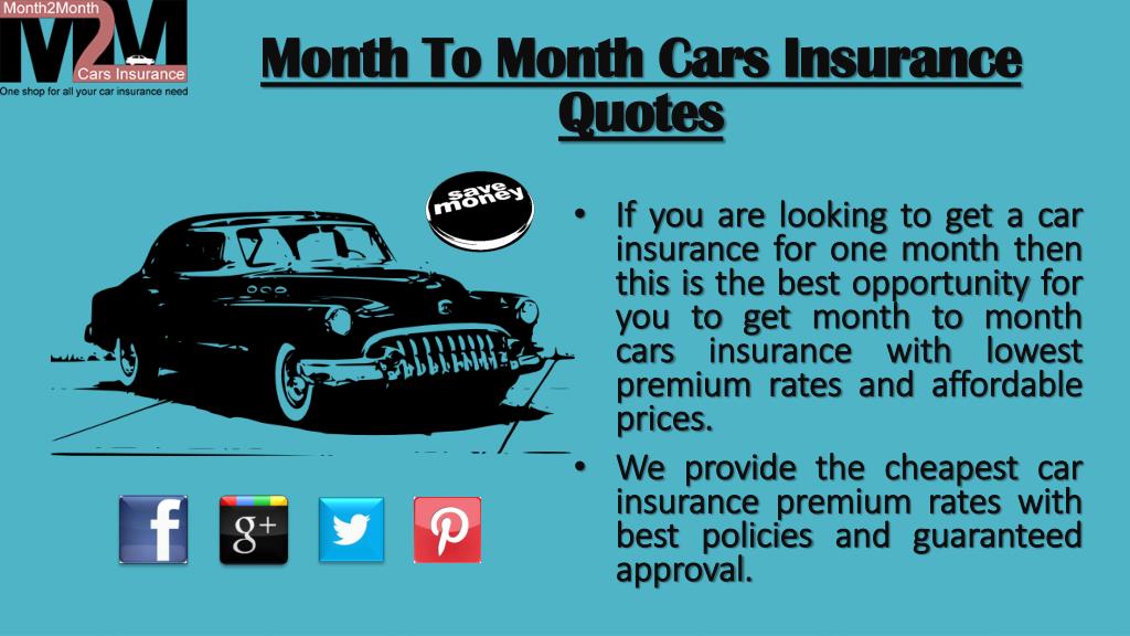 PPT - Month To Month Car Insurance Companies PowerPoint Presentation