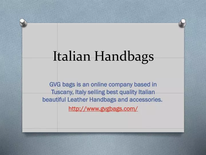 italian handbags n.