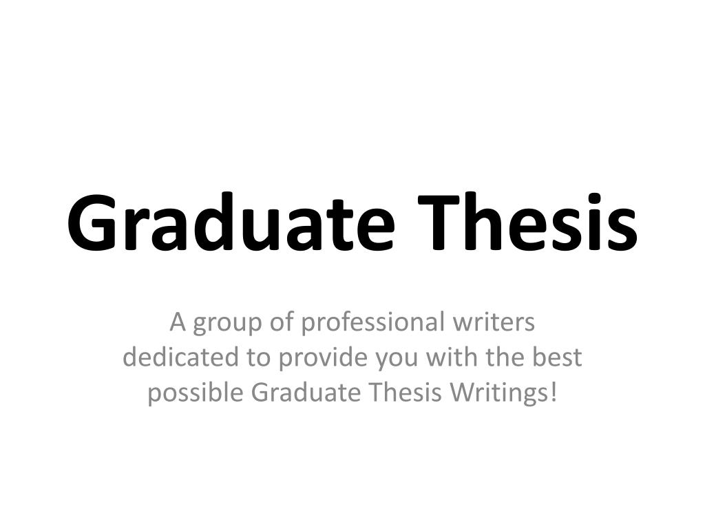 graduate thesis mit