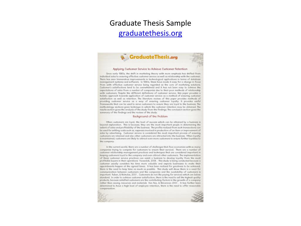thesis graduate school