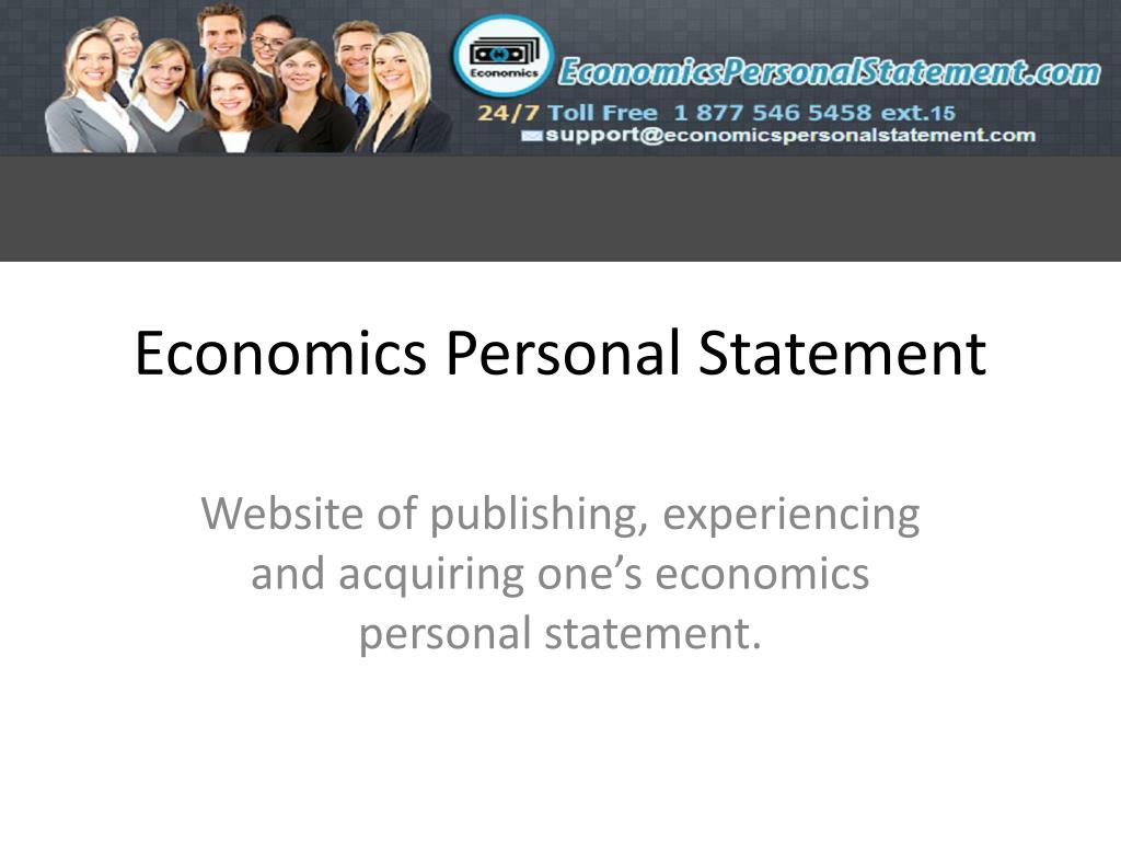 personal statement example economics