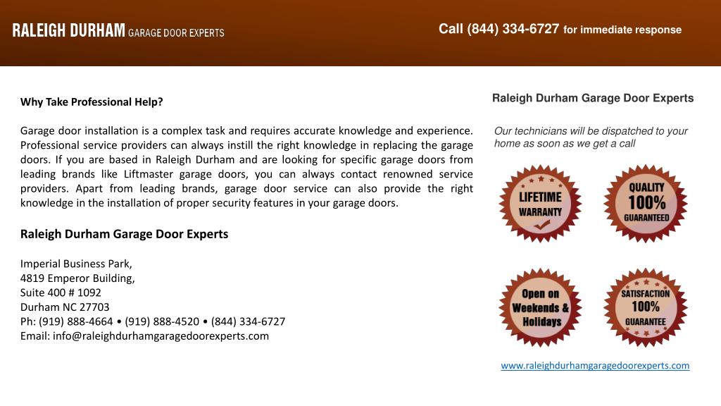 Ppt Looking For Garage Door Installation In Raleigh Durham