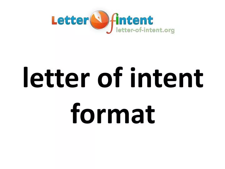 letter of intent format n.