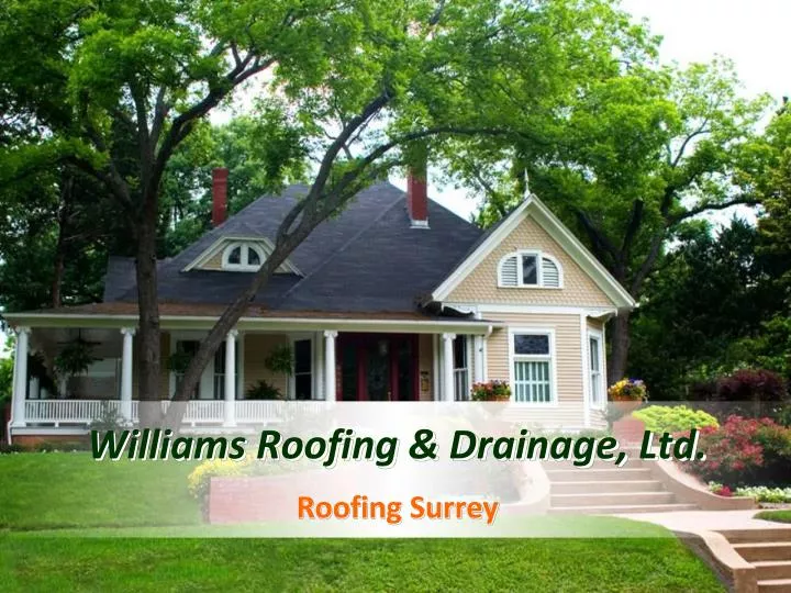 williams roofing drainage ltd n.