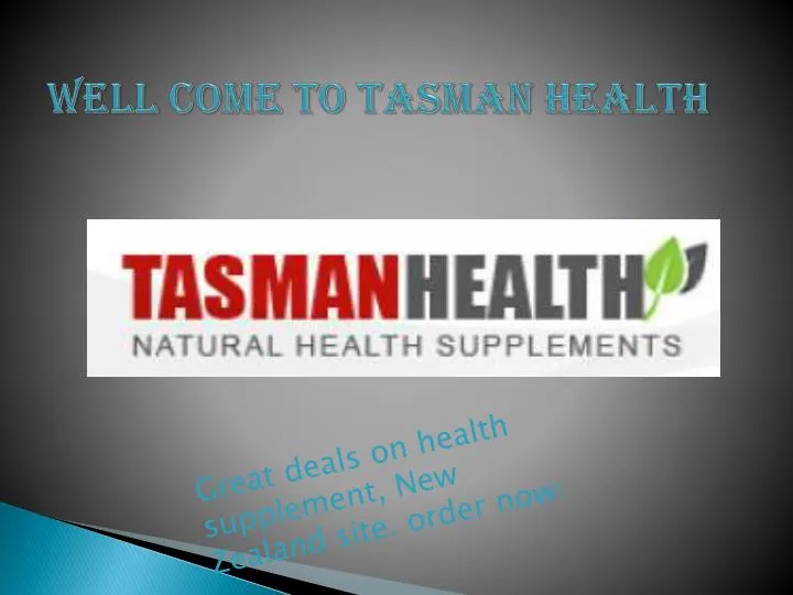 well come to tasman health n.