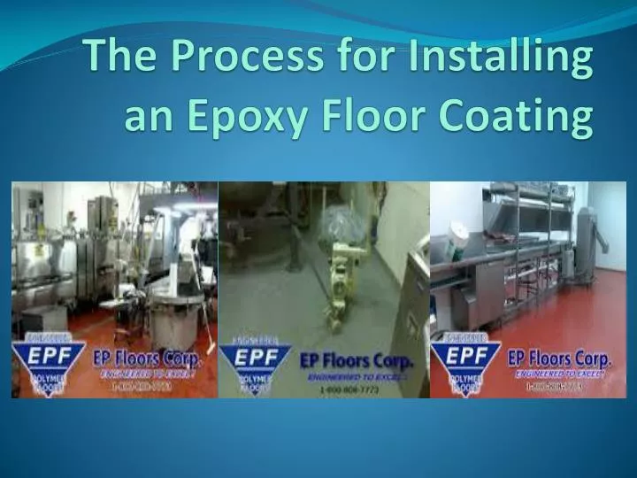 the process for installing an epoxy floor coating n.