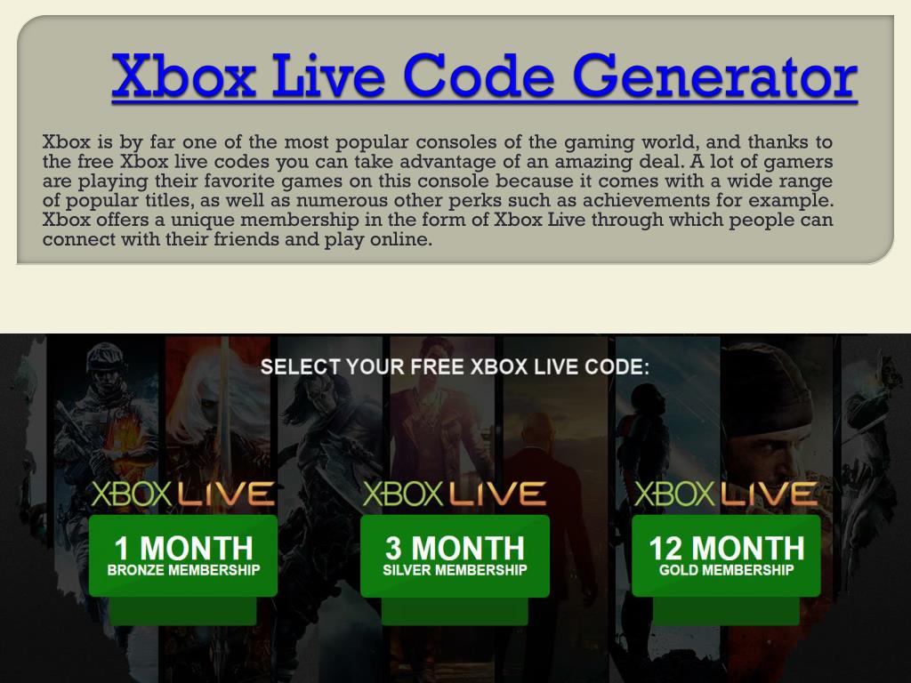 ontbijt Madeliefje Vleugels PPT - Xbox Live Gold Free PowerPoint Presentation, free download -  ID:7117408